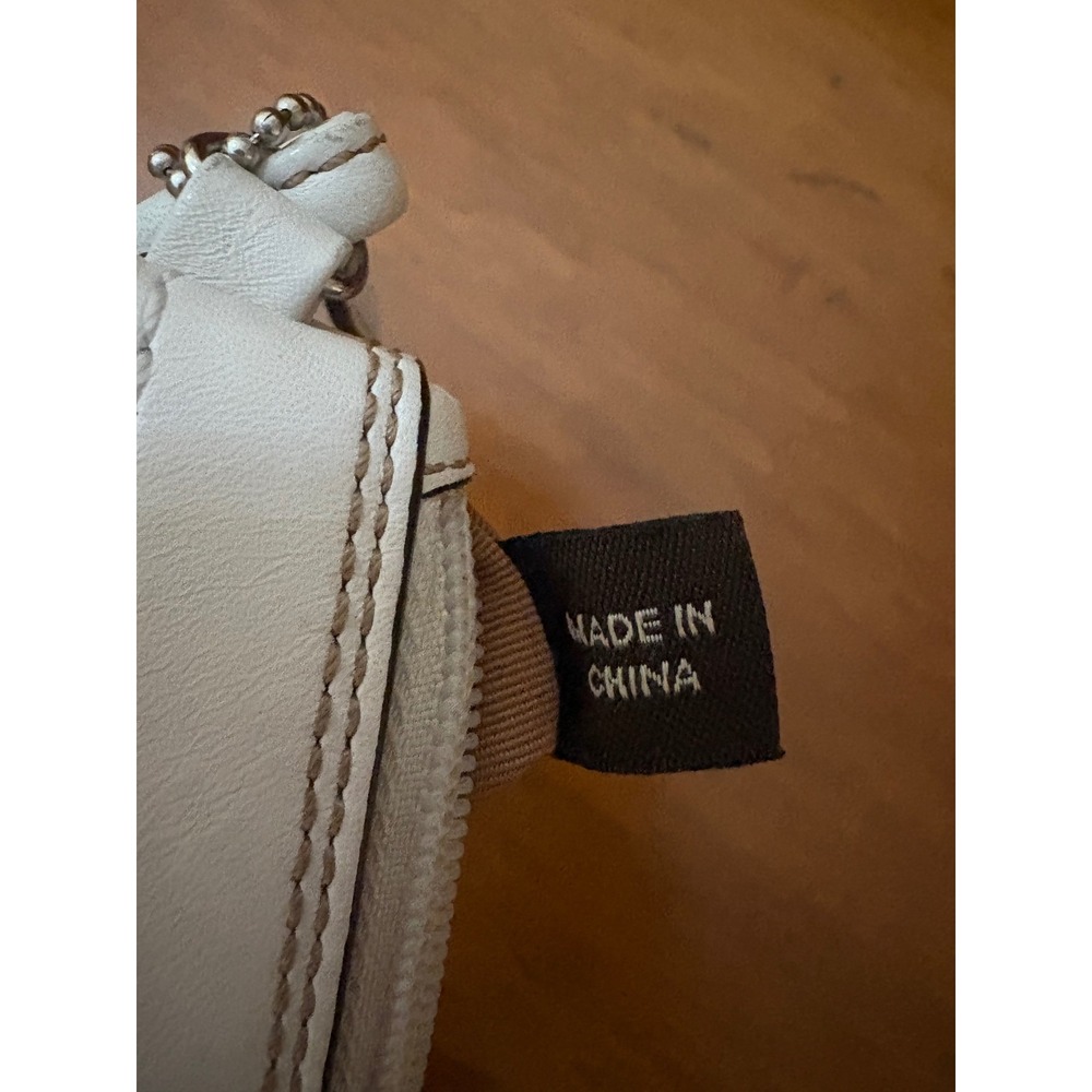 Coach Signature Jacquard Mini Wristlet Pouch Khaki Ivory Y2K - Picture 3 of 7